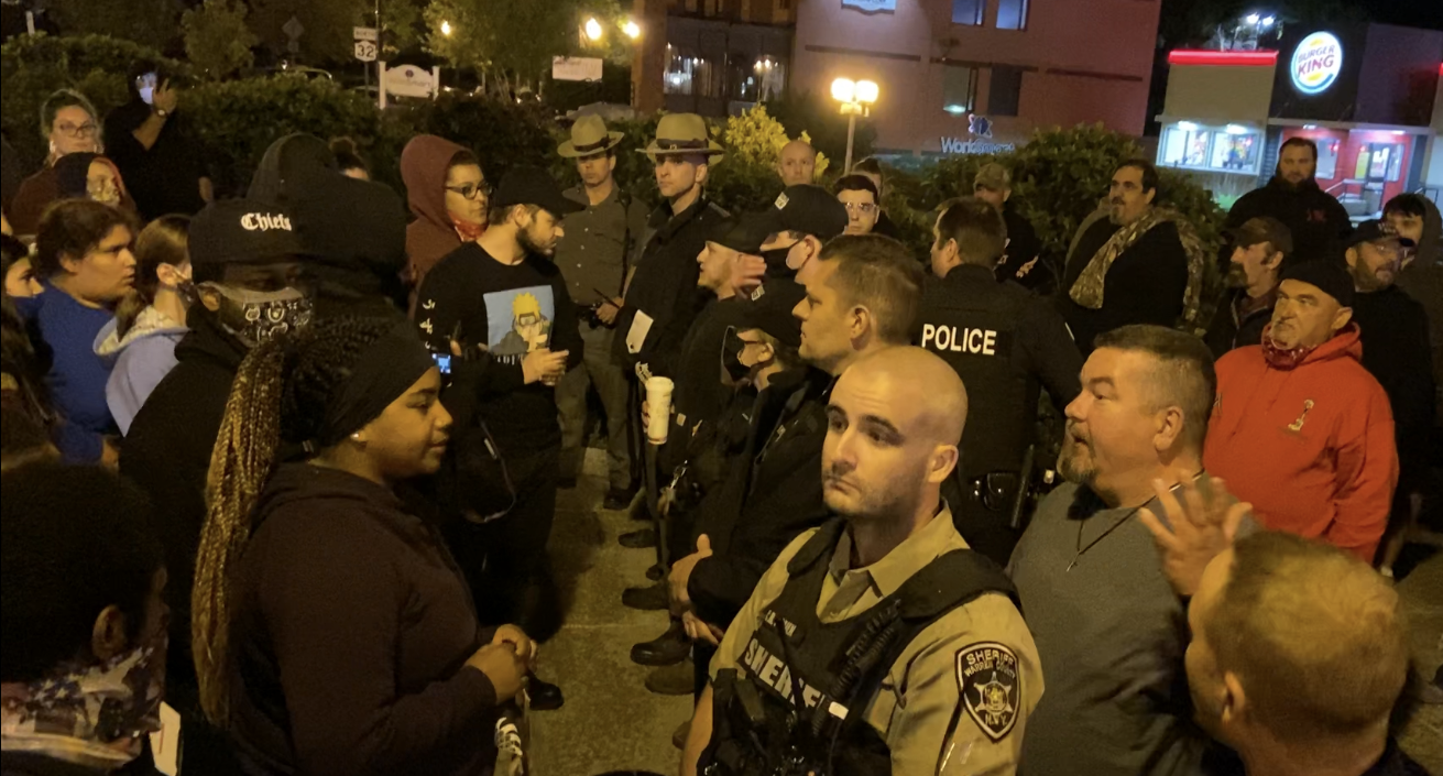 Centennial Circle protest